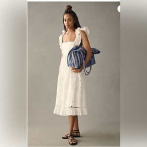 NWT Forever That Girl Tie-Back Ruffled Eyelet Dress size XS